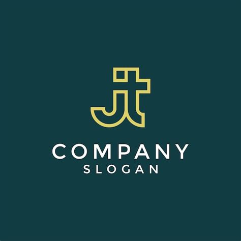 Premium Vector Modern And Elegant Initial Letter Jt Or Tj Monogram Logo