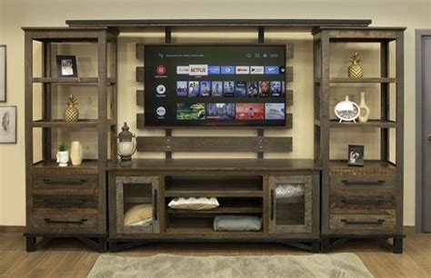 Ifd Ifd6441 Loft Brown Entertainment Center