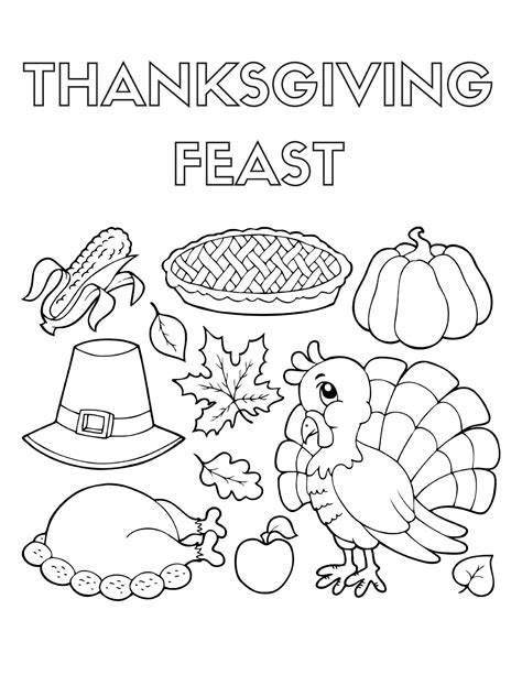 Thanksgiving Food Drawing at PaintingValley.com | Explore collection of ...