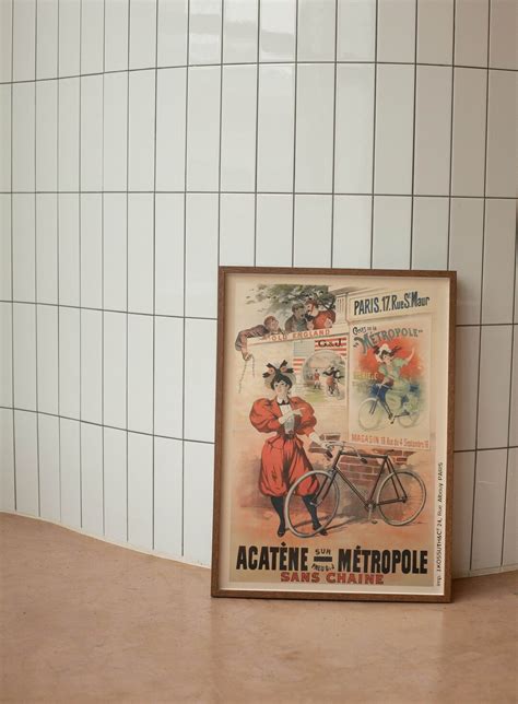 Baylac Lucien Baylac 1851 1911 AcatÈne MÉtropole 1895 Vintage Poster