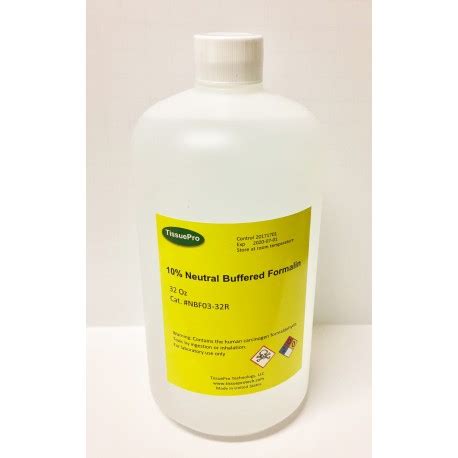 Neutral Buffered Formalin Fixative Solution Tissue Specimen