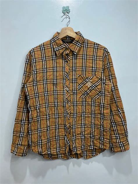 Burberry Plaid, Women's Fashion, Tops, Longsleeves on Carousell