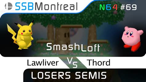 Lawliver Pikachu Vs Thord Kirby C Falcon Losers Semis