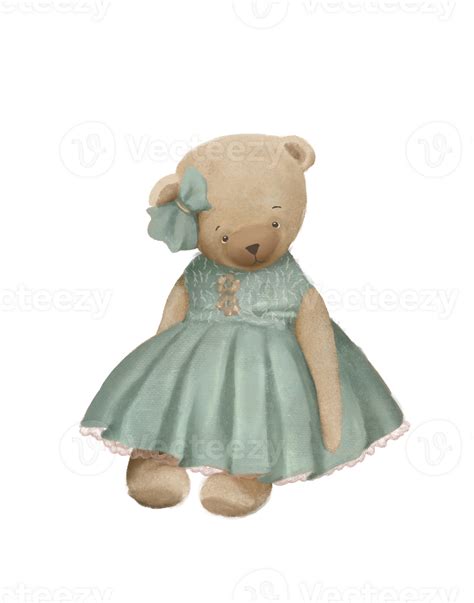 Vintage Cute Cartoon Teddy Bear Drawing 27209434 Png