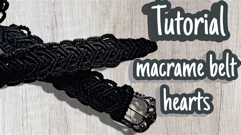 Tutorial Macrame Black Belt Diy Macrame Belt Youtube