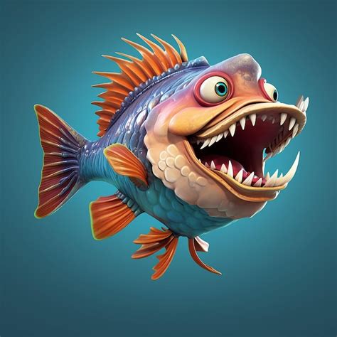 Premium Ai Image A Fish With Sharp Teeth And A Sharp Teeth Is Shown