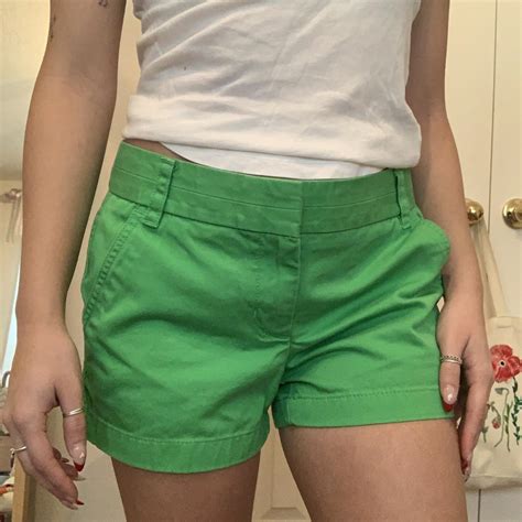 🍀 Free Shipping 🍀 Green J Crew Chino Shorts Size Depop