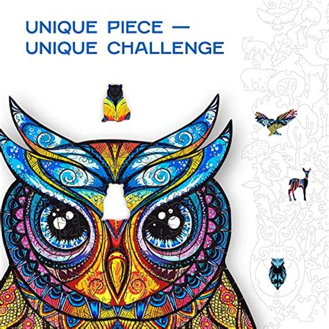 Unidragon Wooden Jigsaw Puzzles Charming Owl Pcs King Size