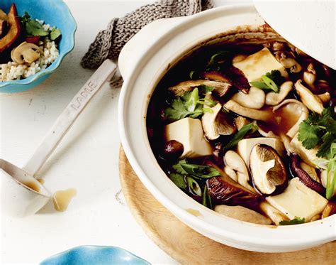 Chinese Mushroom Hot Pot Vegan Recipe