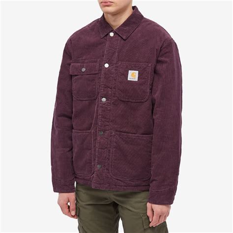 Carhartt Wip Corduroy Michigan Coat Dark Plum End Europe