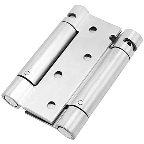 2 Pairs 4 Inch Double Action Swinging Door Hinges 4 Pack Stainless Steel Door Spring Hinge With