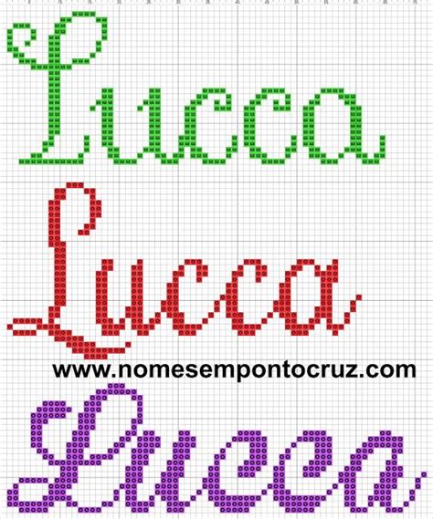 Nome Lucca Em Ponto Cruz Nomes Em Ponto Cruz Letra L Ponto Cruz