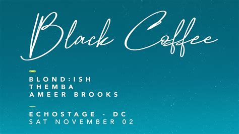 Black Coffee Fall Tour – DC | Funky People Online