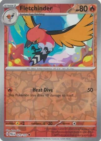 Fletchinder Uncommon Reverse Holo Playset