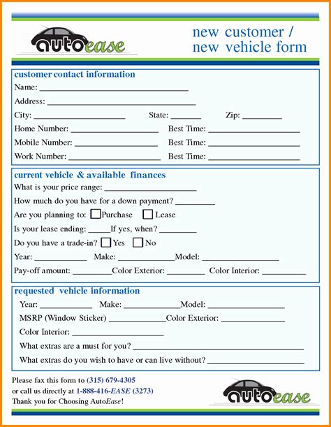 Know Your Customer Form Sample