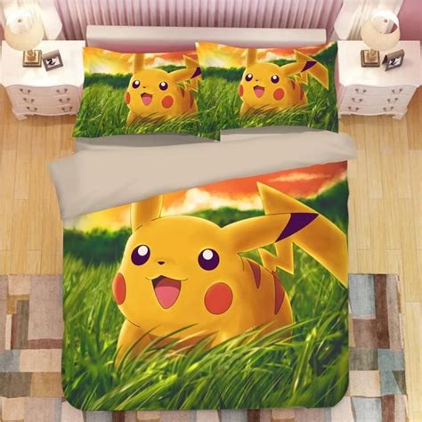 Pokémon parodique Pikachu Parure de lit 4 pièces de Marque 1 Housse de