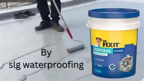 How To Use Dr Fixit Roofseal Classic Drfixit Roofseal Top Coat