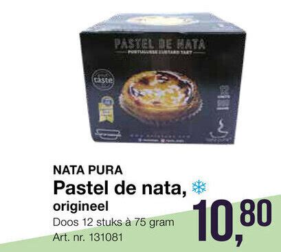 Nata Pura Pastel De Nata Origineel Doos Stuks A Gram Aanbieding