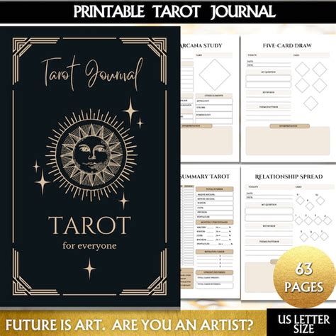 Tarot Journal Printable Etsy