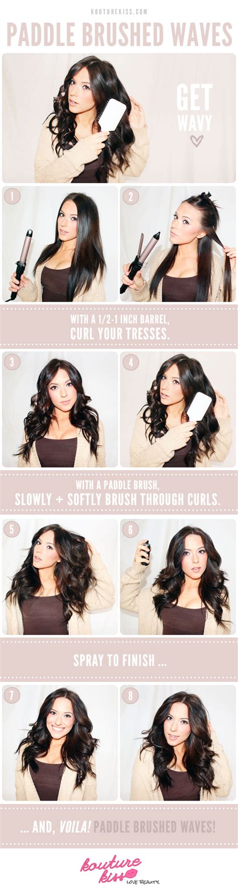 Start Off With Clean Dry Hair And A Curling Iron The Barrel Size You Will Want Will Depend On