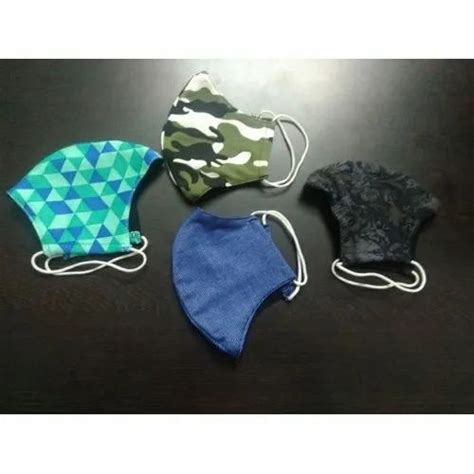 Reusable C Fold Cotton Cloth Anti Pollution Face Mask Number Of Layers