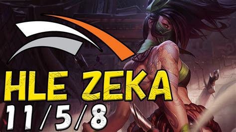 Hle Zeka Akali Vs Anivia Top Patch Kr Rank Youtube