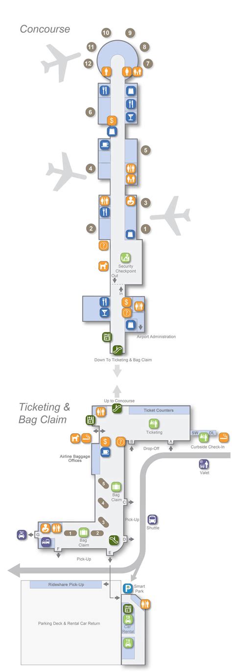 Washington National Airport Terminal Map