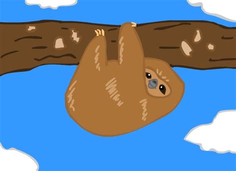 Smiling Sloth by blue-eyed-soul on DeviantArt