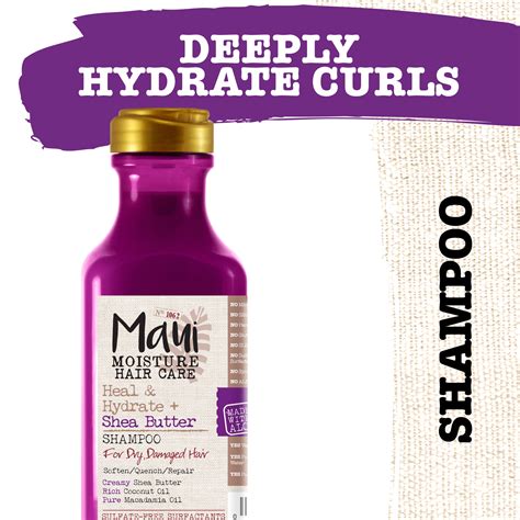 Maui Moisture Heal And Hydrate Shea Butter Shampoo To Deeply Moisturize