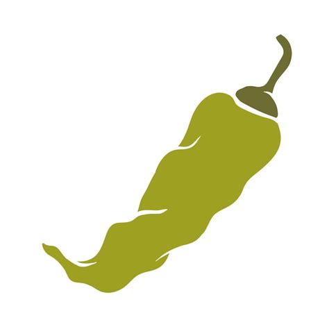 Premium Vector Chili Pepper Pod Icon Hot Pepper Colored Silhouette