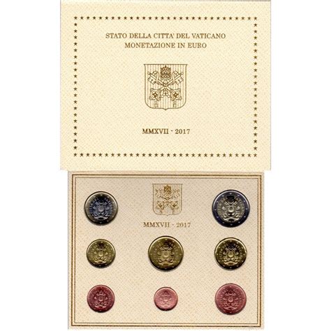 VATICAN Coffret BU 8 pièces série monnaies euro Vatican 2017