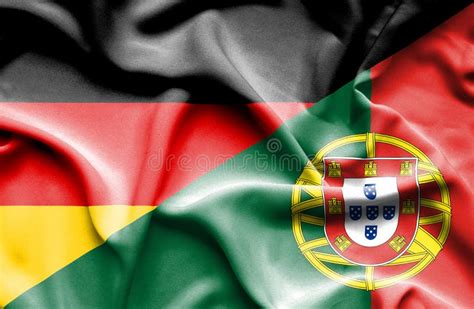 Flag Of Portugal And Flag Of Germany Stock Illustration Illustration