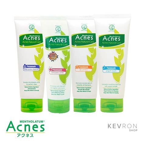 Jual Acnes Natural Care Face Wash Series Complete White Deep Pore