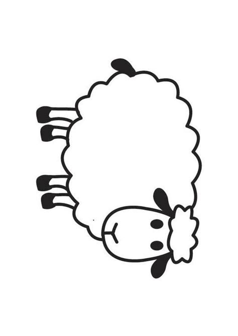 Sheep Coloring Page Full Size