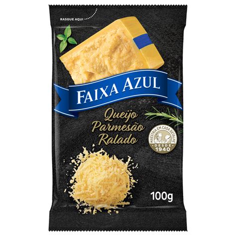 Queijo Parmesão Ralado Faixa Azul 100g Queijo Ralado Frios And Laticinio