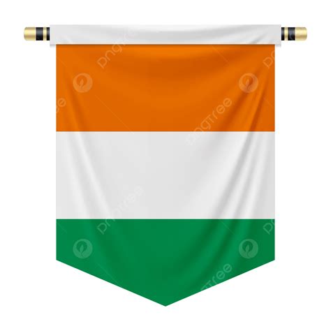 Pennant With The National Flag Of Ivory Coast National Flag Ivory