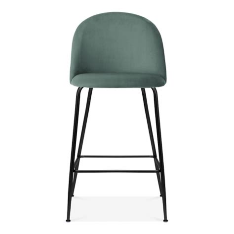 Heather Kitchen Stool Sage Green Velvet Green Bar Stools Bar Stools