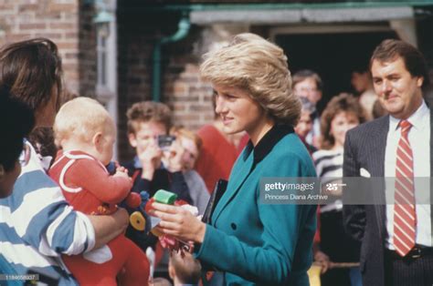 Diana Princess Of Wales Visits The Lingfield Hospital School For