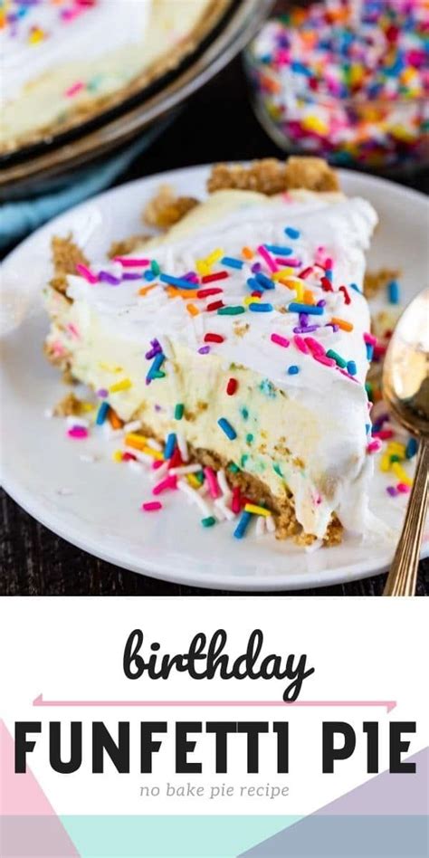 Funfetti Birthday Pie Recipe No Bake Crazy For Crust Recipe