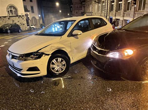 St Gallen Spurführung missachtet zwei Verletzte bei Unfall