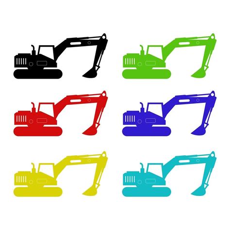 Excavator On White Background 2086511 Vector Art at Vecteezy