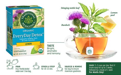 Buy Traditional Medicinals Lemon Everyday Detox 16 Tea Bags Online At Best Price In The Uae