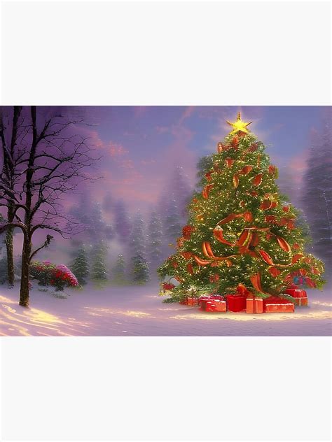 "Beautiful Christmas Tree - Cozy Winter Scenery " Poster for Sale by ...