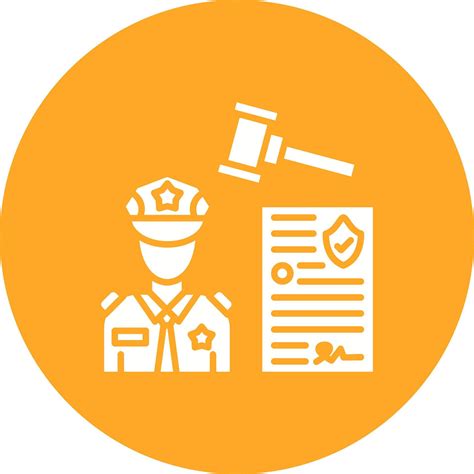 Law Enforcement Glyph Circle Icon Vector Art At Vecteezy