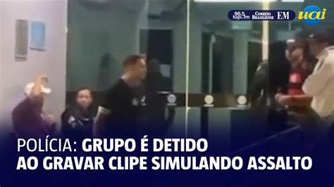 Grupo é detido após gravar clipe simulando assalto a banco Vídeo