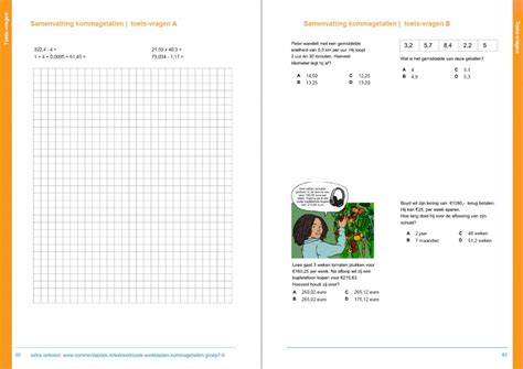 Leerwerkboek Kommagetallen Groep 7 En 8