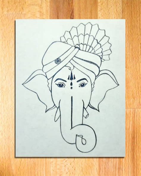 Easy Ganpati Drawing | Independence Day Drawing | How to Draw Lord ...