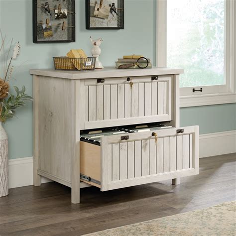 Sauder Costa Engineered Wood 2 Drawer Lateral File Cabinet In Chalked