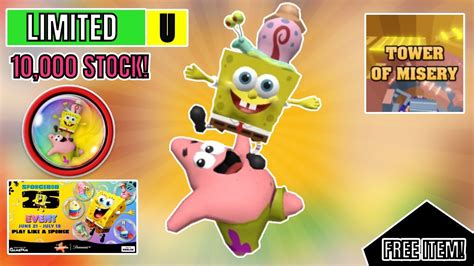 Free Limited How To Get The Patrick Spongebob Gary Tower In Tower