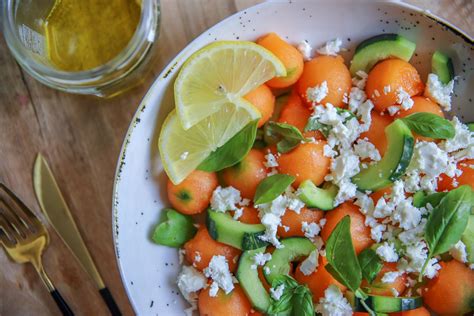 Ricetta Dell Insalata Cetrioli Melone E Feta Per Piatti Unici Veloci